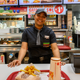 A Burger King employee in Madrid, Spain